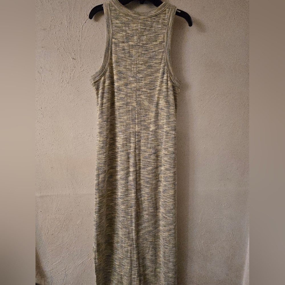 Old Navy Sleeveless Maxi Dress - Gray and Cream - Picture 3 of 3